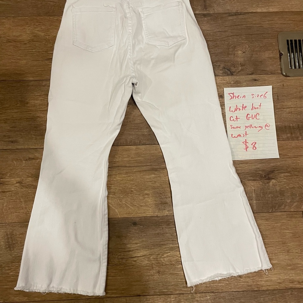 SHEIN White Flare Women's Jeans